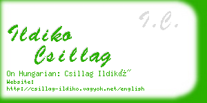 ildiko csillag business card
